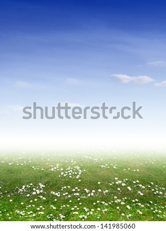 A beautiful ecology landscape for background or cards