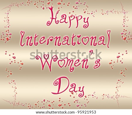 Happy International Women's Day card
