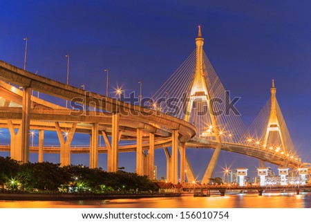 Industrial Ring Road Bridge,traffic problems within Bangkok and surrounding areas, especially the industrial area around Khlong Toei Port, Southern Bangkok and Samut Prakan Province