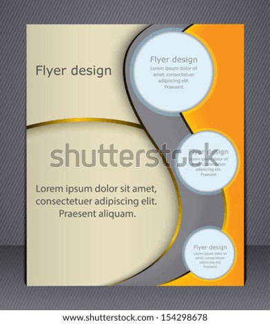 Layout business brochure Layout flyer template or a magazine cover Vector Layout business brochure Layout flyer template or a magazine cover Vector