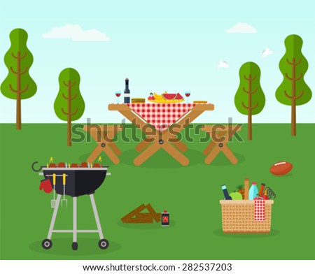 Picnic bbq party outdoor recreation