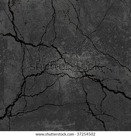 stock photo : Marble texture - black veins on grey background