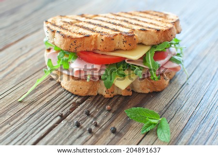 Grilled deli sandwich