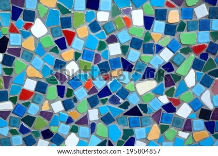 colorful  ceramic tile patterns background.