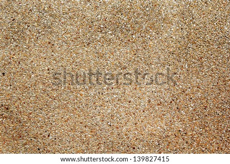 small rocks and fine stone in the brawn cement