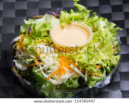Vegetable salad food pack