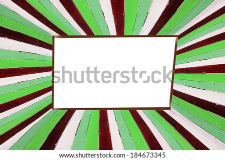 Abstract wood color frame in retro style