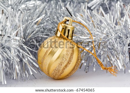 golden decoration toy for christmas tree