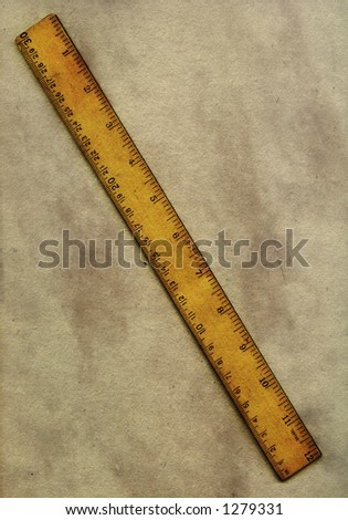 Old Wooden Ruler