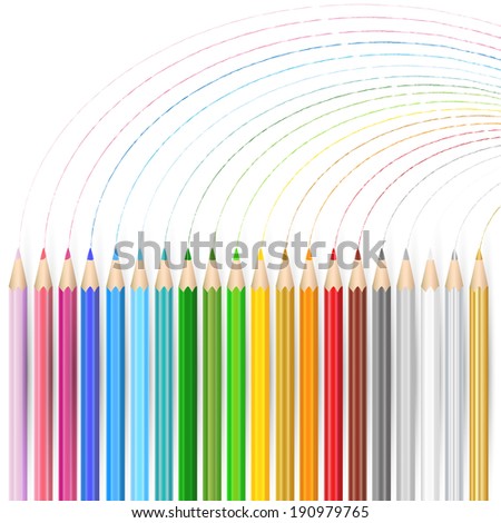 Colored pencil Rainbow