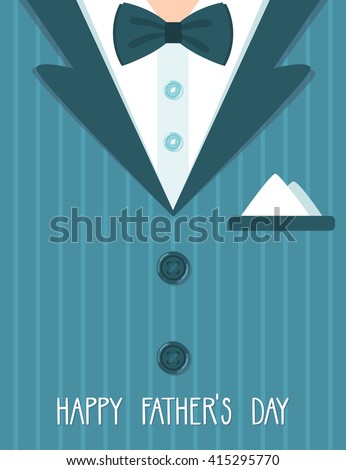 Vector holiday card for Father\'s day.