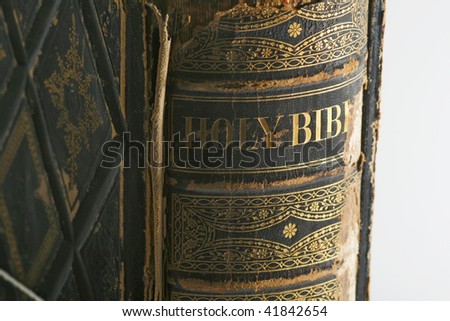 Cover of an old book on a white background