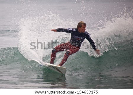 SAN CLEMENTE, CALIFORNIA - SEPT 17: Pro surfer Patrick Gudauskas at the Hurley Pro 2013 at Lower Trestles in San Clemente, California.