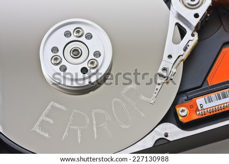 Computer hard disk read/write fatal error