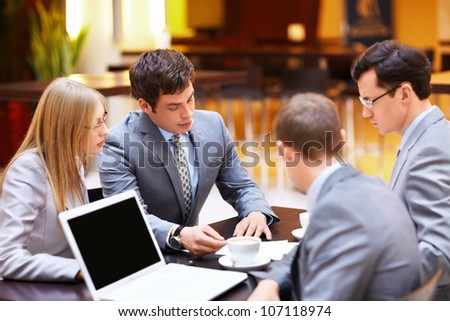 businessmen discussing