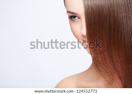 Young girl with beautiful hair Young girl with beautiful hair
