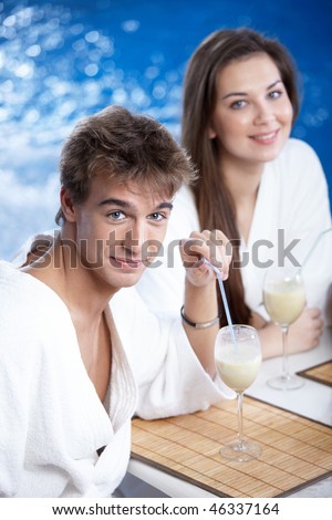 The nice guy and the girl with a cocktail