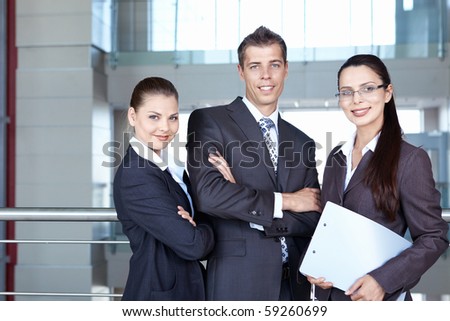 People in business suits in the office