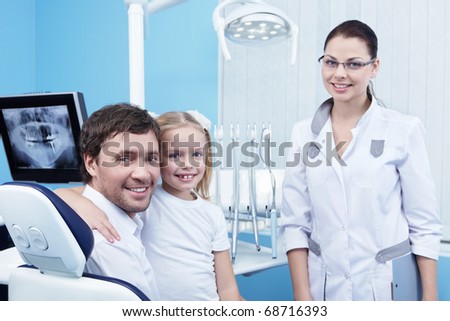 Family doctor in the dental office