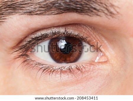 Closeup of man\'s eye