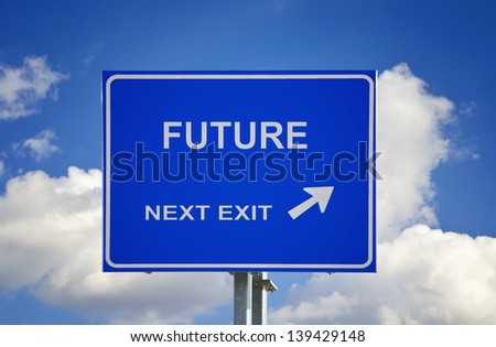 Road sign to future