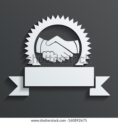 Handshake Icon Vector - 160892675 : Shutterstock