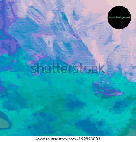 Abstract background, hand painted acrylic illustration, vector format.