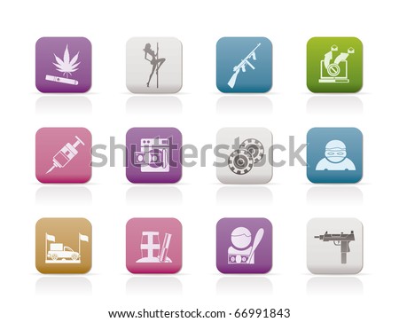 Lingerie Icon  on Criminality Activity Icons   Vector Icon Set   66991843   Shutterstock