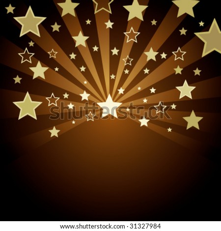 gold stars background. ackground with gold stars