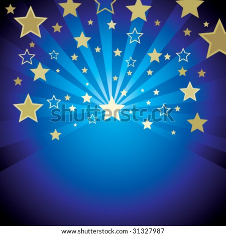 Blue Backgrounds on Blue Background With Gold Stars Stock Vector 31327987   Shutterstock