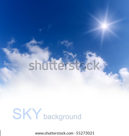 blue sky background. stock photo : lue sky