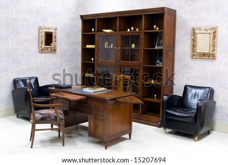 Suite of premium wooden office furniture
