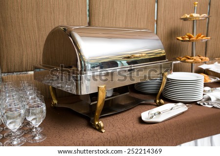 Catering - buffet dish warming tray luxury style