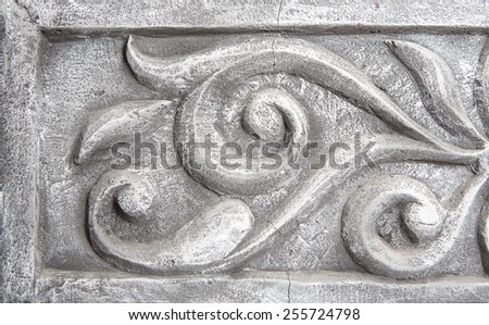 Wall decorative element - ancient style pattern, closeup