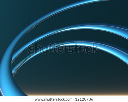 3 Ring Cool Blue Teal Background