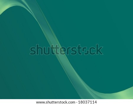 simple green & yellow sign wave against green background
