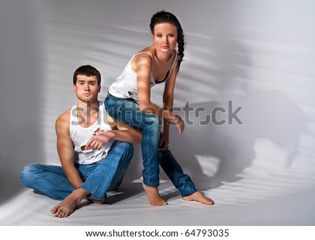 Photo of a young couple in disagreement