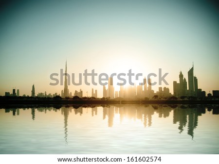 Dubai, United Arab Emirates. Beautiful Beach And Sea