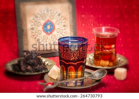 Hibiscus tea is traditional Arabian hot drink
