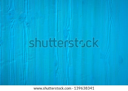 Painted blue wooden board, texture, background
