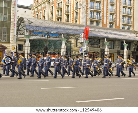 MOSCOW - SEPTEMBER 01: international festival of military orchestras \