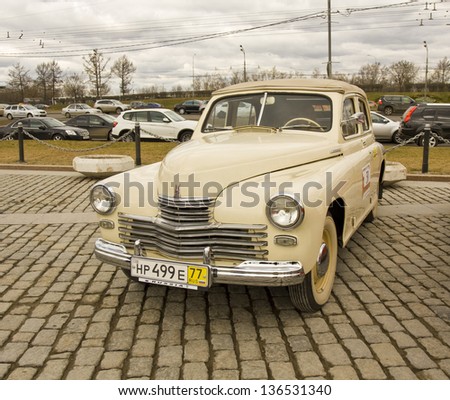 MOSCOW -?? APRIL 21: Russian retro car \