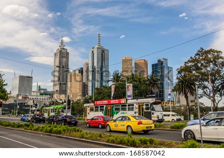 MELBOURNE DECEMBER 2 : It is a leading financial centre in Australia and the Asia-Pacific.. December 2 2014 in Australia