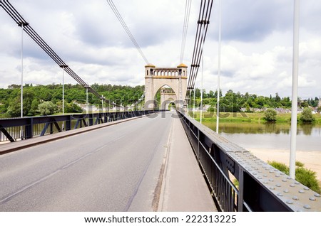 ancient bridge in the Loire