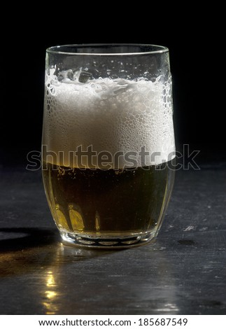Filling a pint of beer