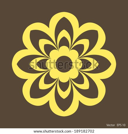 flower, yellow, on a dark background, bright
