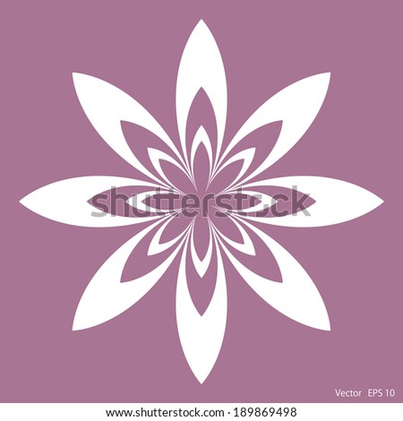 white flower on purple background with beautiful patterns vector fun with rose patterned