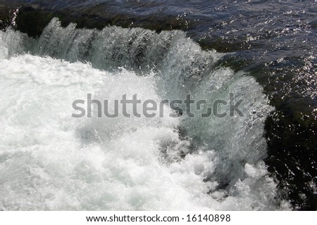 stock photo : A simple waterfall. Not Niagara Falls, but part of the Niagara