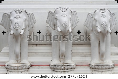 Elephant Statue at Royal Park Rajapruek Chiangmai , Thailand