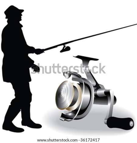 clipart fisherman. stock vector : fisherman and